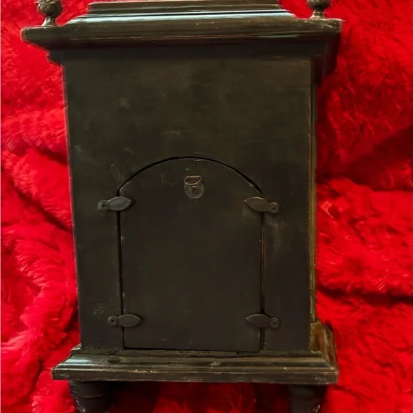 Mantel Clock - Inspired Vintage BrownBlack Finish With Green Patina - Picture 10 of 12